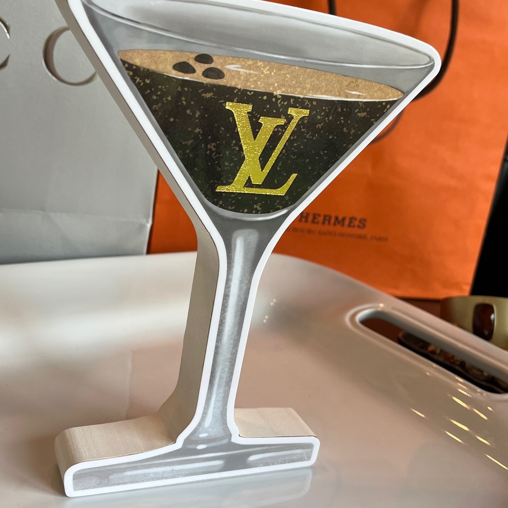 Louis Vuitton Gold and Brown Martini Art - Picture 2 of 6